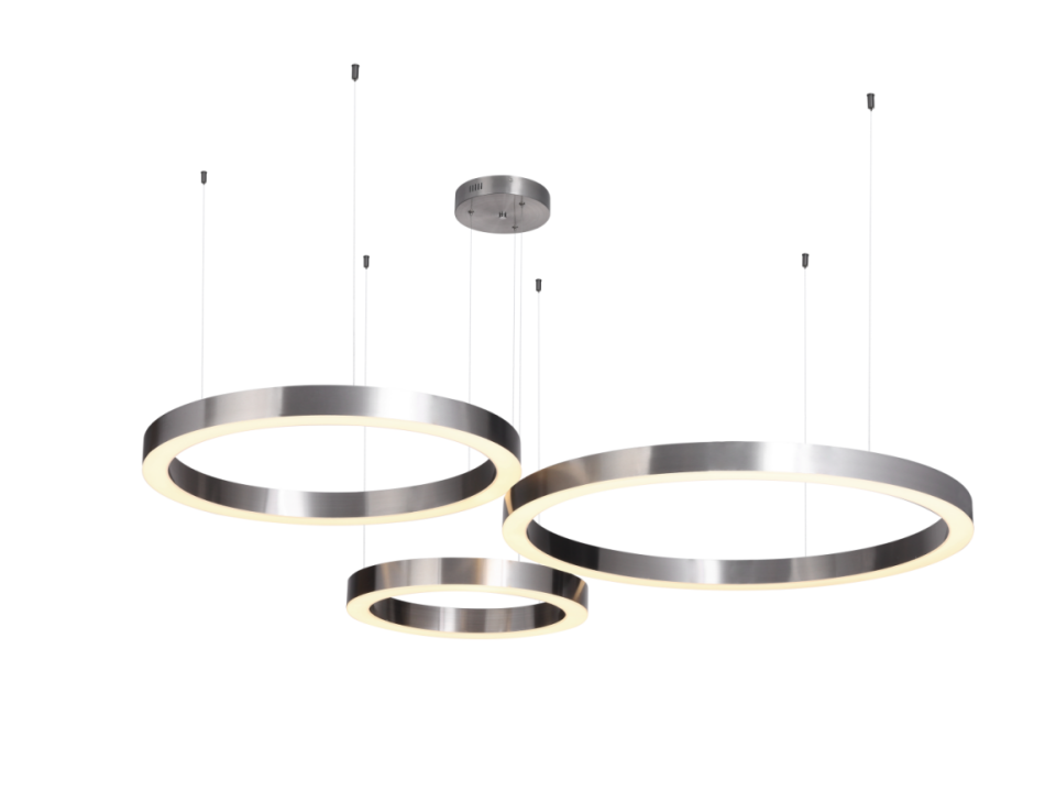 Lampa wisząca CIRCLE 40+60+80 LED mosiądz na 1 podsufitce Step Into Design