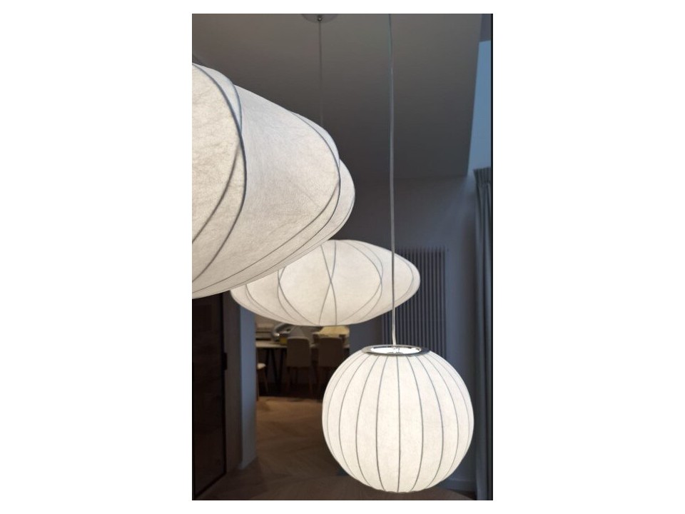 Lampa wisząca SILK biała 40 cm Step Into Design