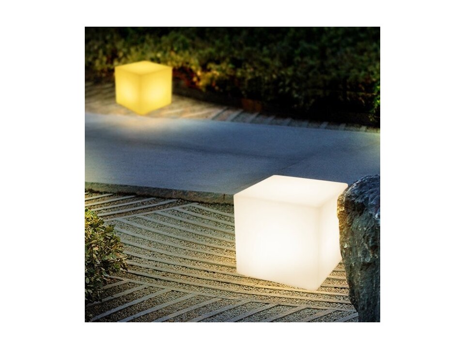 Lampa ogrodowa kostka CUBIC LED M RGBW 16 kolorów 35 cm Step Into Design