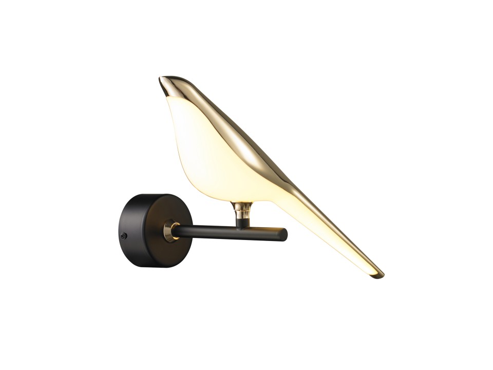 Lampa ścienna TIT LED złoto-czarna 28 cm Step Into Design