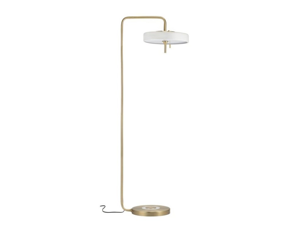 Lampa podłogowa ARTDECO biało - złota 162 cm Step Into Design