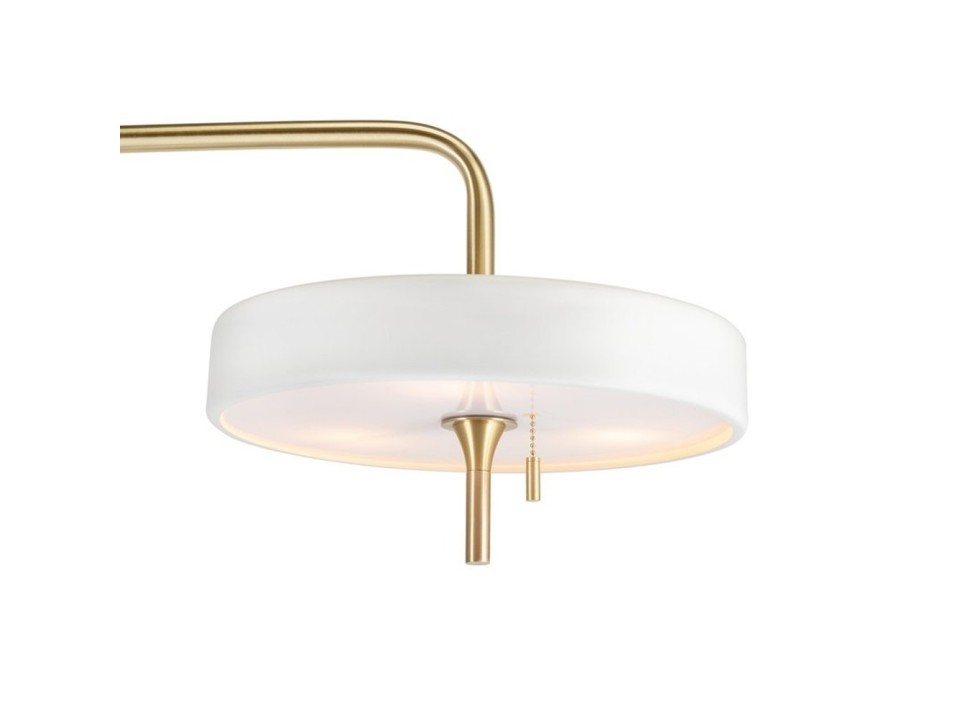 Lampa podłogowa ARTDECO biało - złota 162 cm Step Into Design