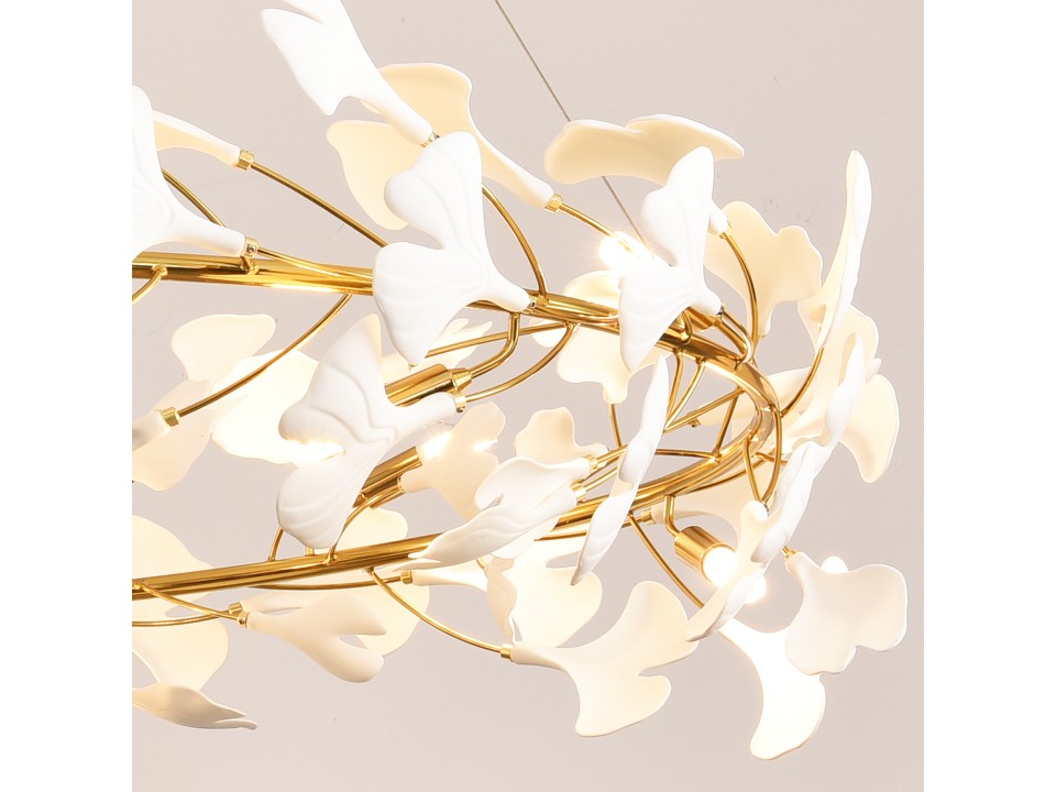 Lampa wisząca BOTANIKA złoto biała 80 cm Step Into Design