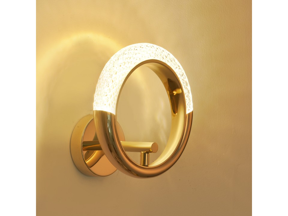 Lampa ścienna JEWEL LED złota 21 cm Step Into Design