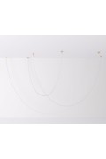 Lampa wisząca SNAKE LED wąż ledowy złota 300 cm Step Into Design