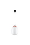 Lampa wisząca BOOM LED biało miedziana 25 cm Step Into Design