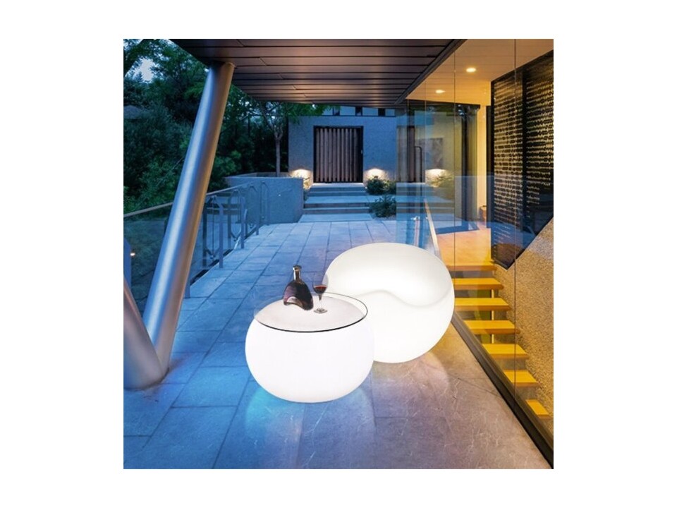 Lampa ogrodowa pufa APPLE L LED RGBW 16 kolorów 65 cm Step Into Design