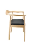 Krzesło KING jesionowe z podłokietnikami naturalne Step Into Design