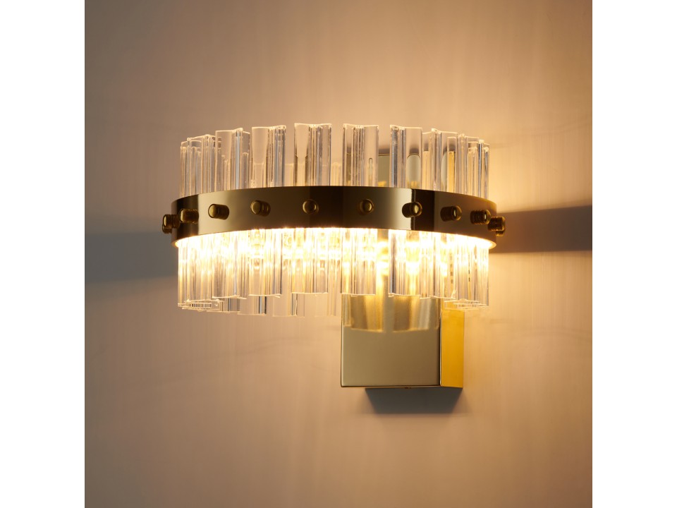 Lampa ścienna AURA złota 18 cm Step Into Design