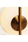 Lampa stołowa SOLARIS biało mosiężna 39 cm Step Into Design