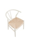 Krzesło BONBON biało naturalne rattanowo jesionowe Step Into Design