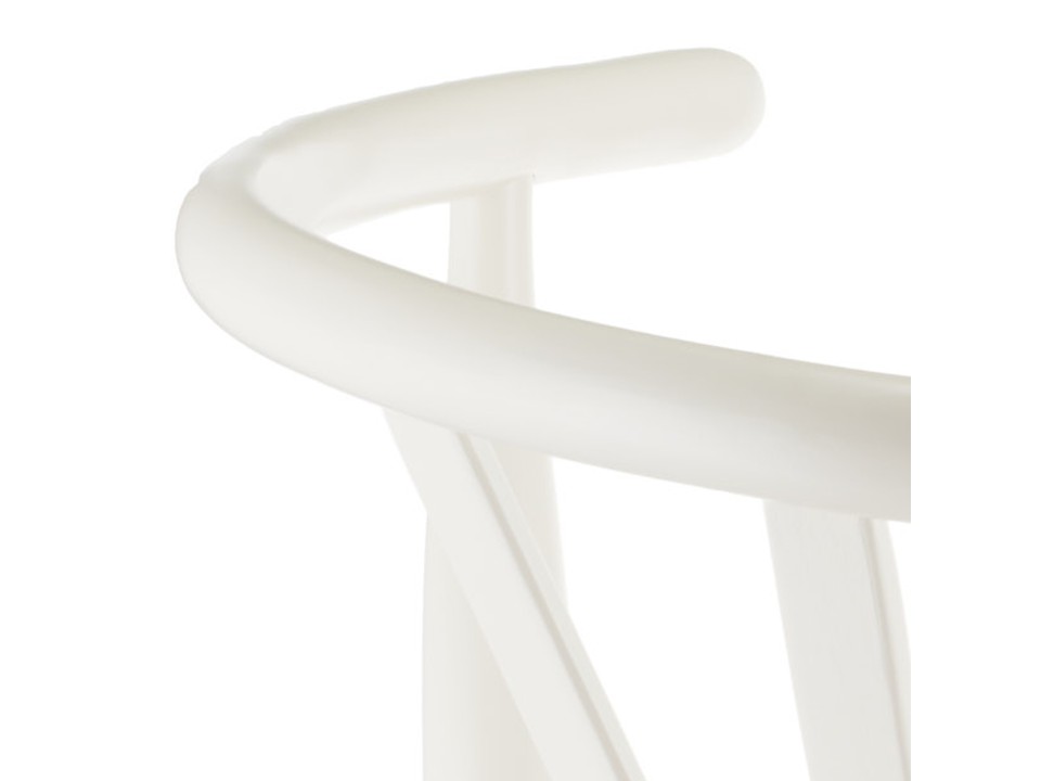 Krzesło BONBON biało naturalne rattanowo jesionowe Step Into Design