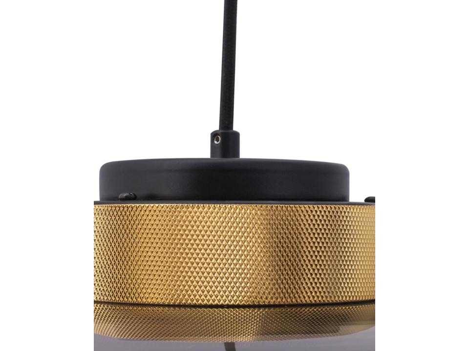 Lampa wisząca BOOM LED szaro złota 25 cm Step Into Design