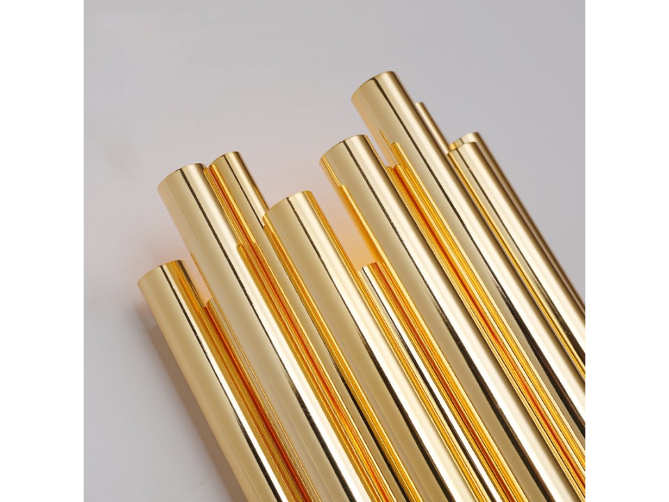 Lampa ścienna TUBO GOLD złota 50 cm Step Into Design