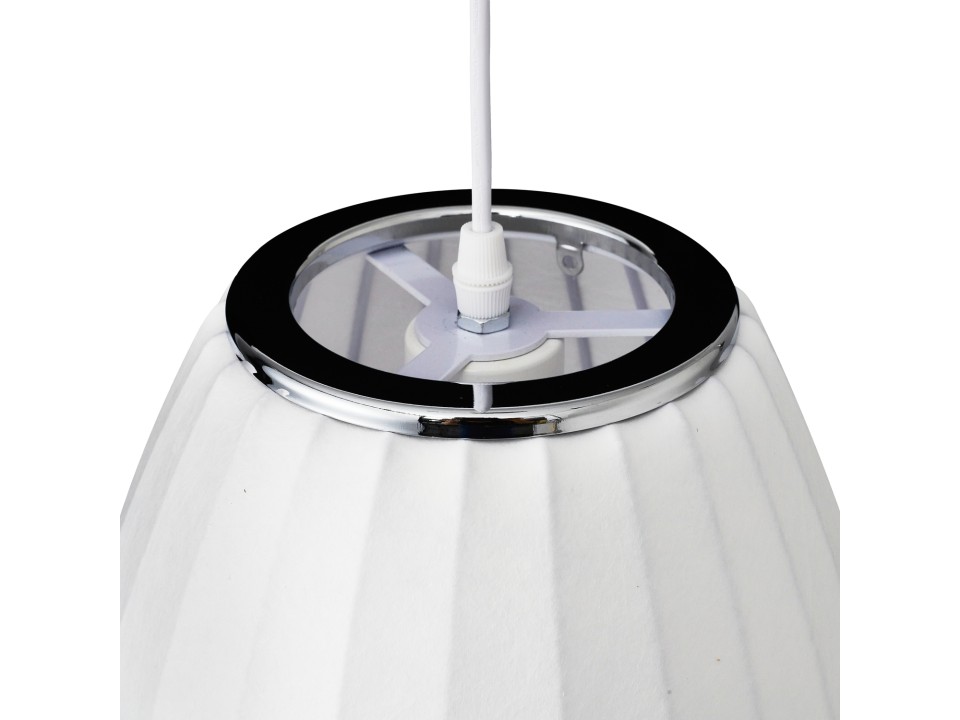 Lampa wisząca SILK BARREL biała 50 cm Step Into Design