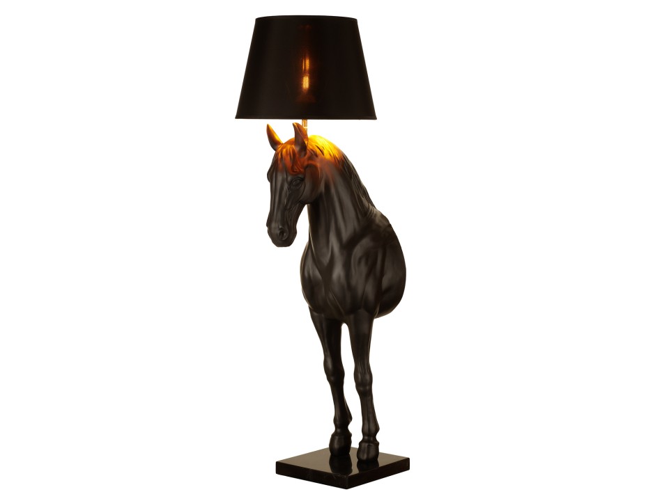 Lampa podłogowa KOŃ L / HORSE czarna 185 cm Step Into Design