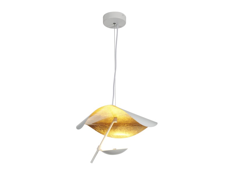 Lampa wisząca ENIGMA LED biało złota 40 cm Step Into Design