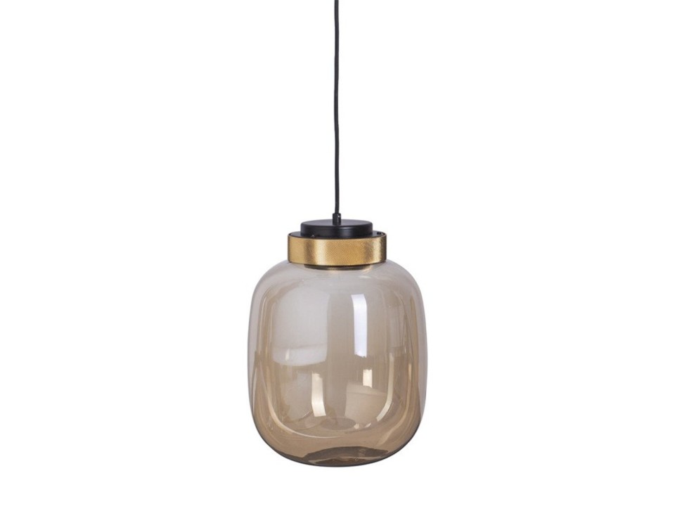 Lampa wisząca BOOM LED bursztynowo złota 25 cm Step Into Design
