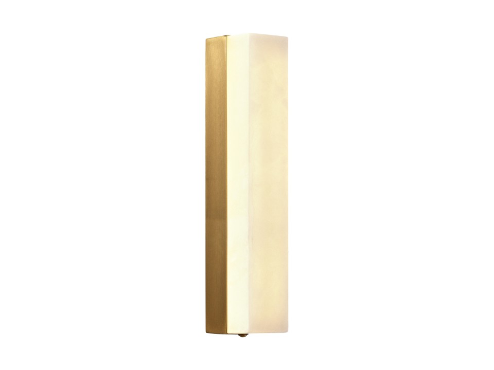 Lampa ścienna BLOCK biały marmur i mosiądz 40 cm Step Into Design