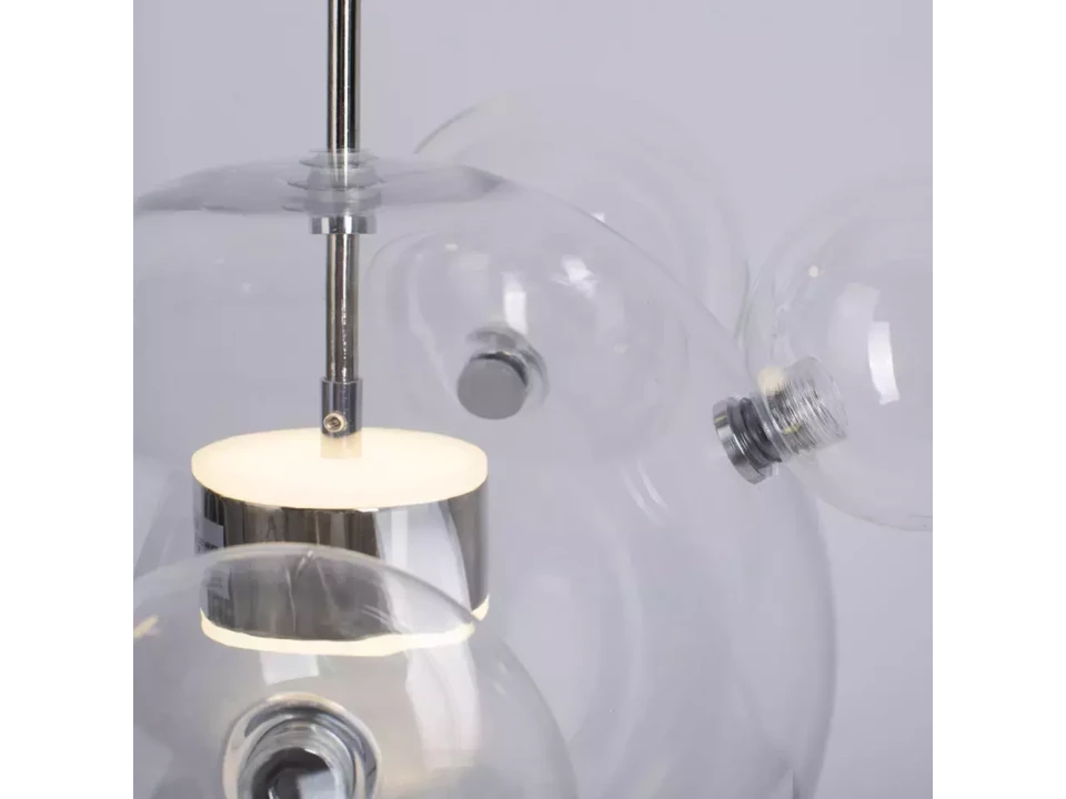 Lampa wisząca BUBBLES 3+1 LED chrom 3000K Step Into Design