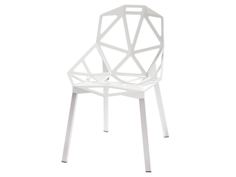 Krzesło TRIANGO aluminium białe Step Into Design