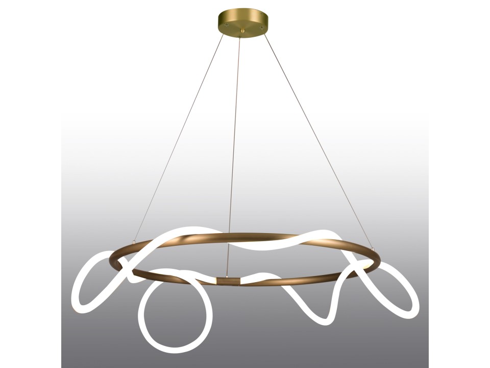 Lampa wisząca FANTASIA ROUND LED złota 60 cm Step Into Design