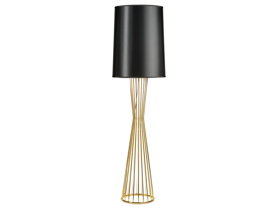 Lampa podłogowa FILO-1 czarno - złota 145 cm Step Into Design