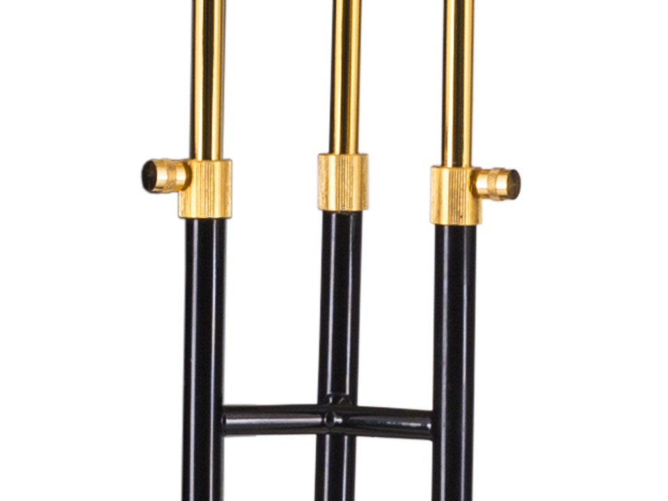 Lampa stojąca GOLDEN PIPE-3 czarno złota 180 cm Step Into Design