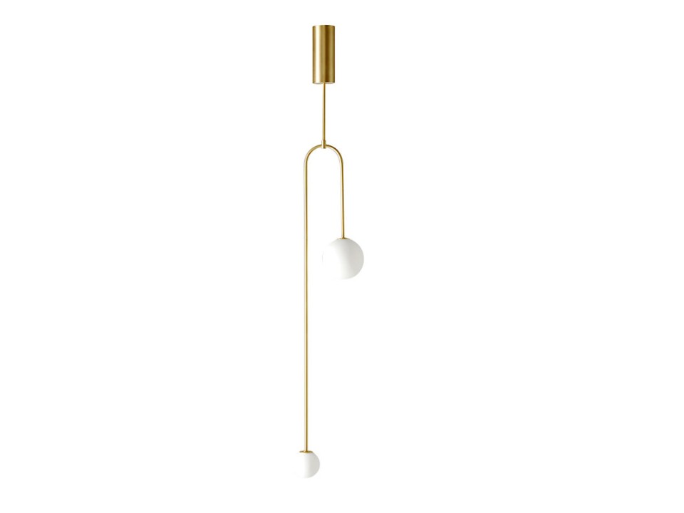 Lampa wisząca LOOP złota 123 cm Step Into Design