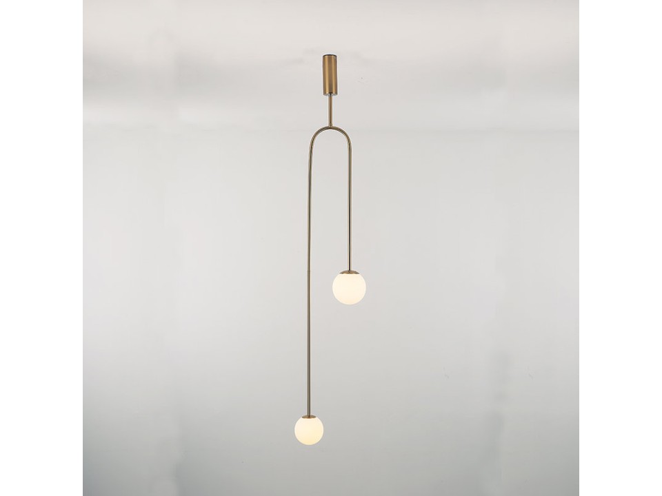 Lampa wisząca LOOP złota 123 cm Step Into Design