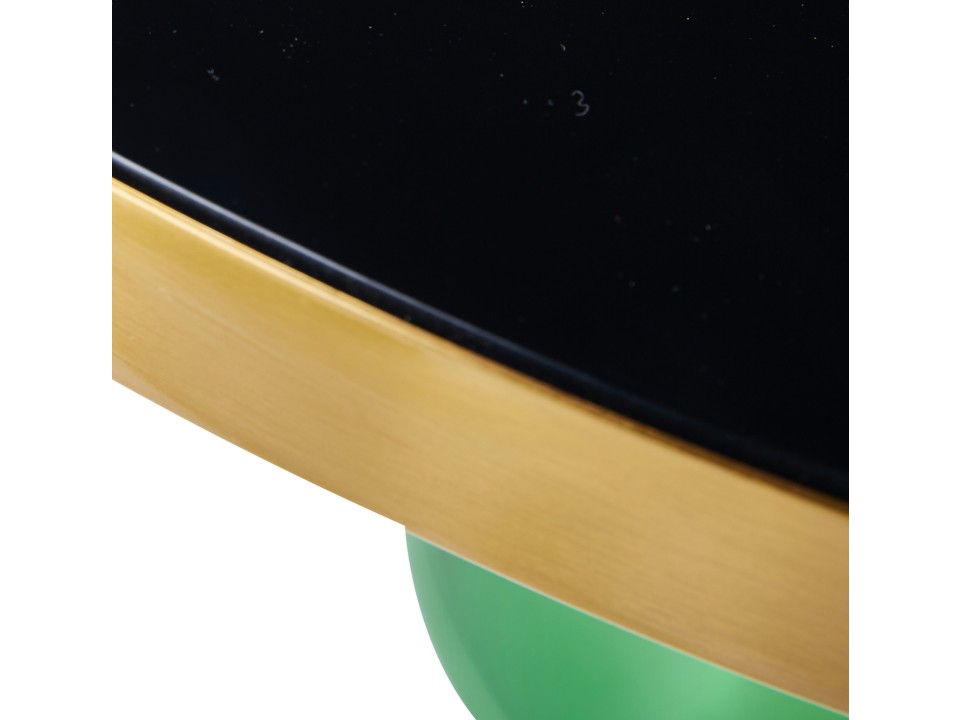 Stolik kawowy DOLCE FLAT zielono czarny 75 cm Step Into Design