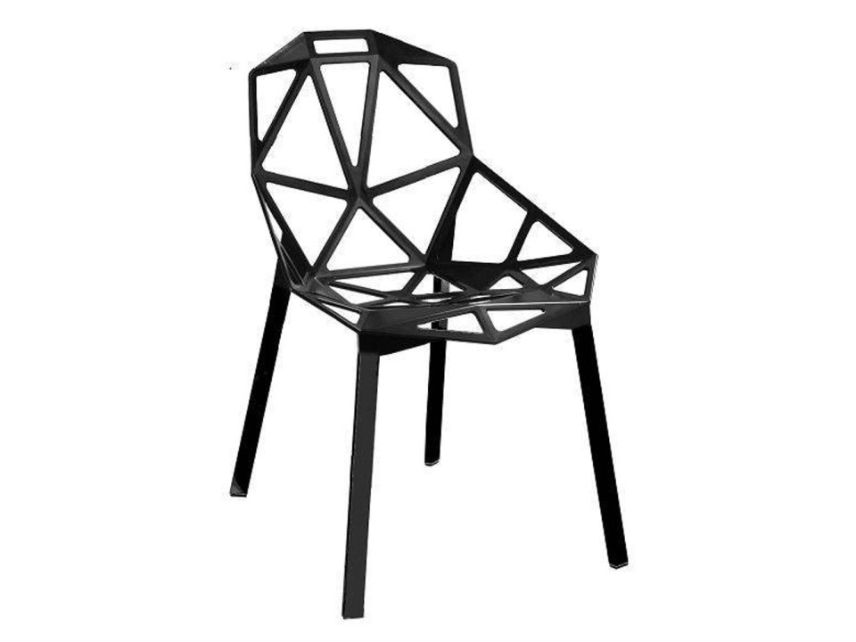Krzesło TRIANGO aluminium czarne Step Into Design