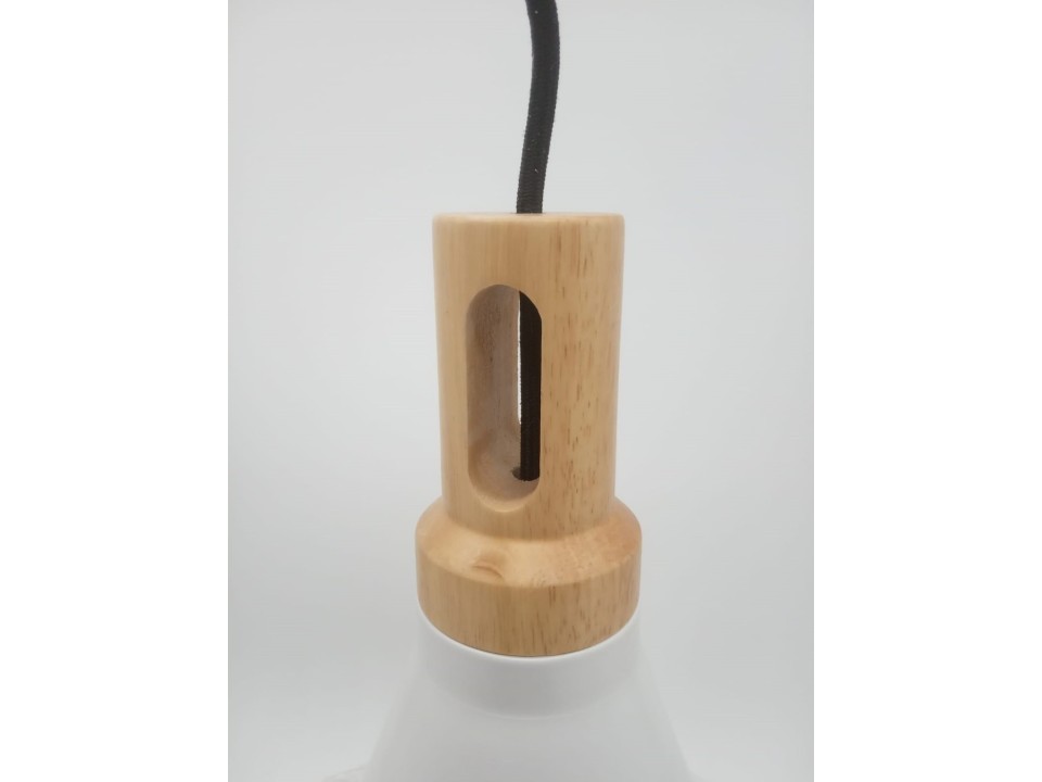 Lampa wisząca NORDIC WOODY biało drewniana 25 cm Step Into Design