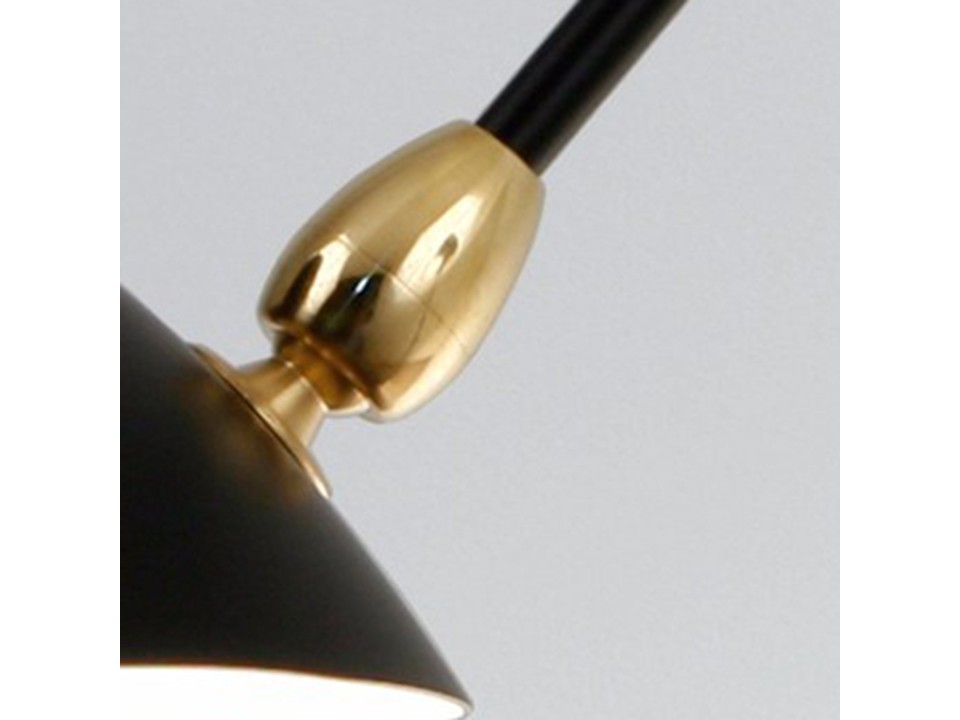 Lampa wisząca CRANE-2P dwuramienna czarna Step Into Design