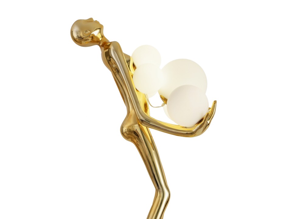 Lampa podłogowa WOMAN GOLD złoty połysk 180 cm Step Into Design