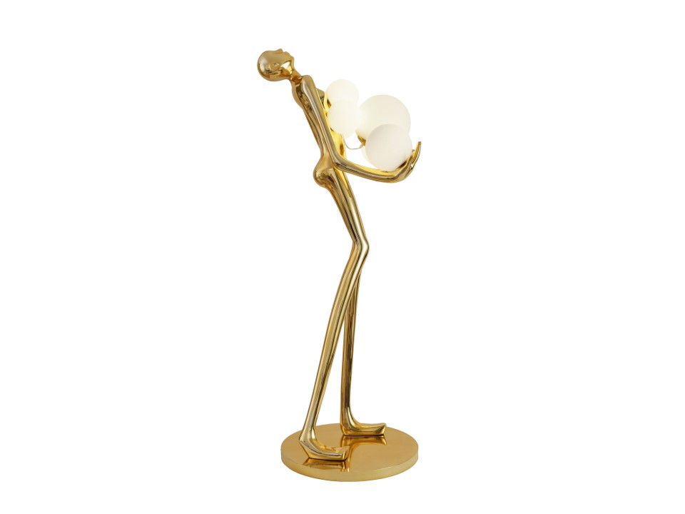 Lampa podłogowa WOMAN GOLD złoty połysk 180 cm Step Into Design