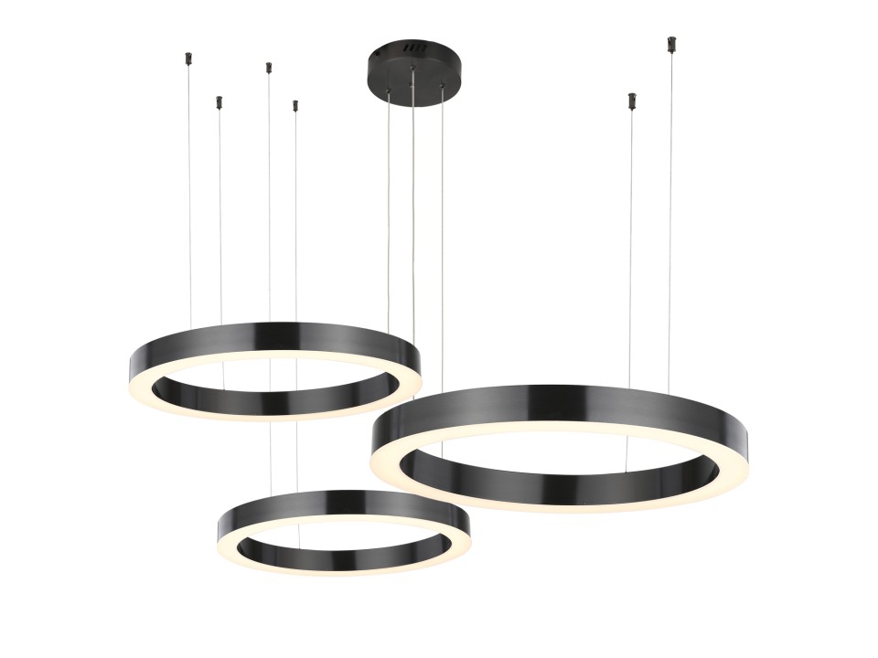 Lampa wisząca CIRCLE 60+80+100 LED TYTAN na 1 podsufitce Step Into Design