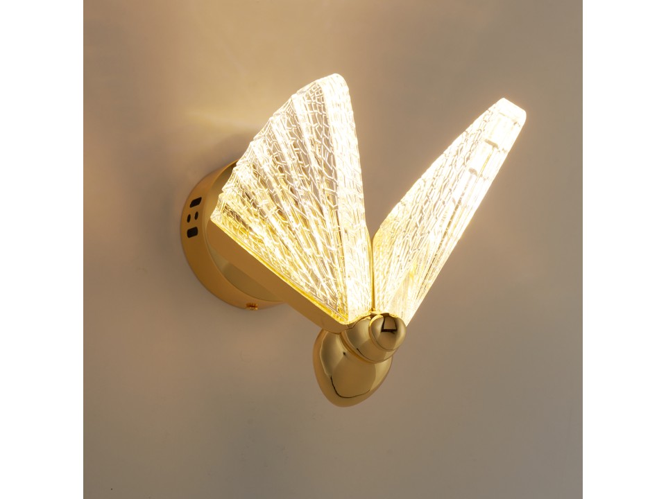Lampa ścienna BEE LED złota 18 cm Step Into Design