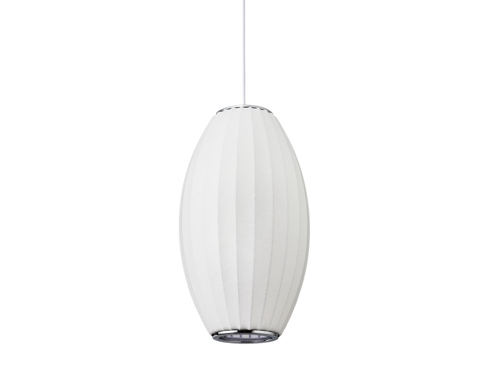 Lampa wisząca SILK BARREL biała 60 cm Step Into Design