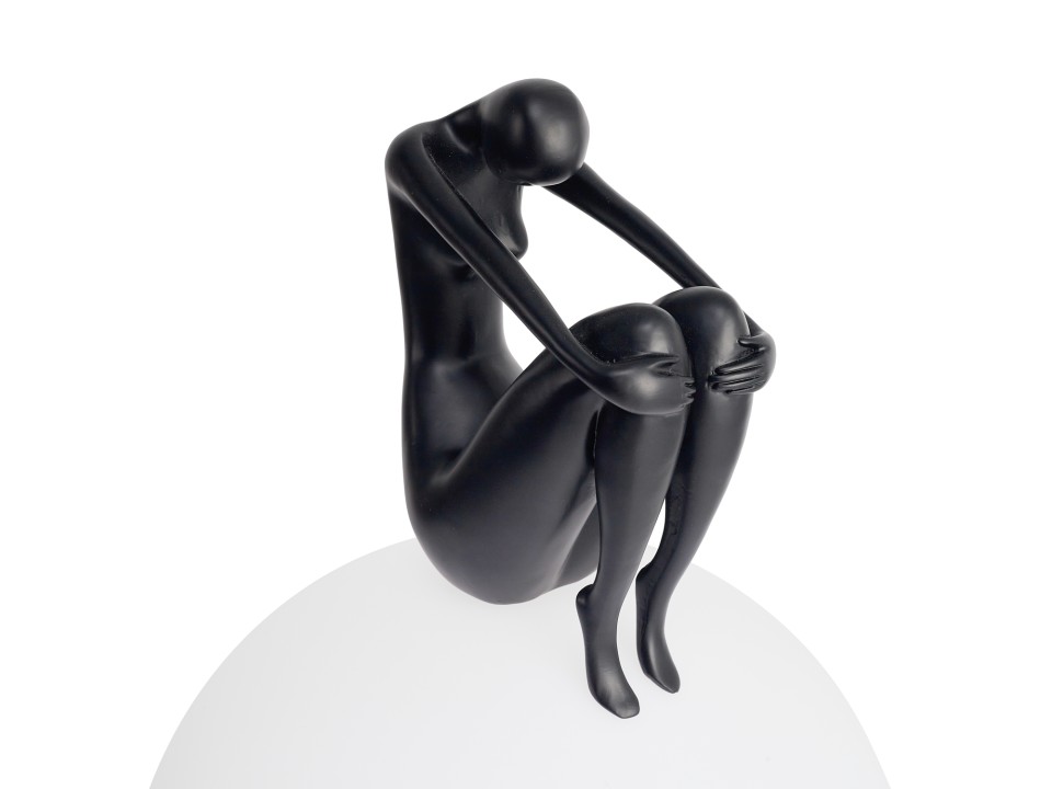 Lampa stołowa WOMAN-2 czarna 35 cm Step Into Design