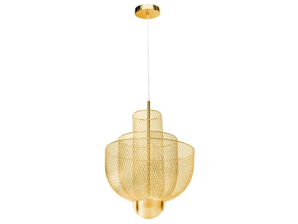 Lampa wisząca MESH GOLD LED złota 60 cm Step Into Design