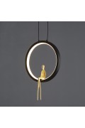 Lampa wisząca AMICI led czarno złota 27 cm Step Into Design