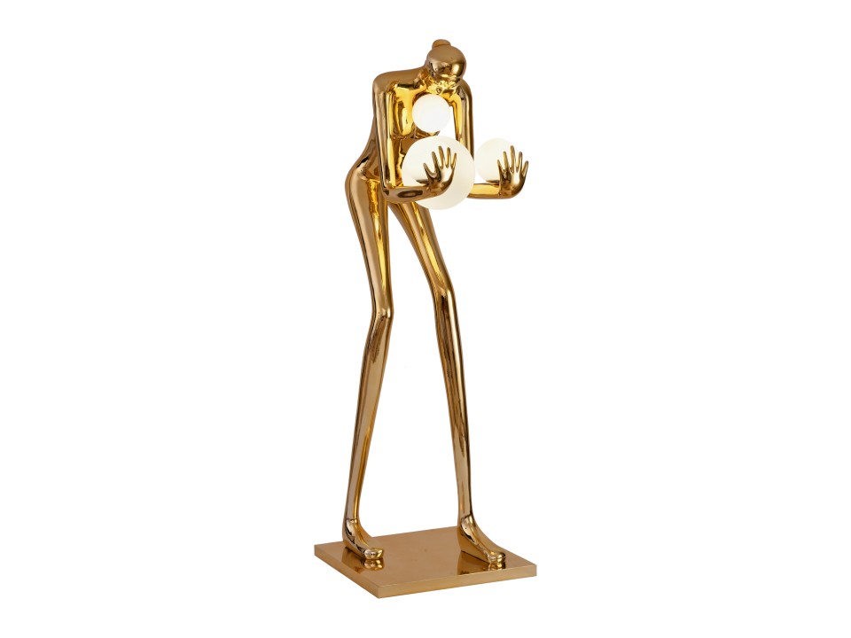 Lampa podłogowa WOMAN-2 GOLD złoty połysk 190 cm Step Into Design