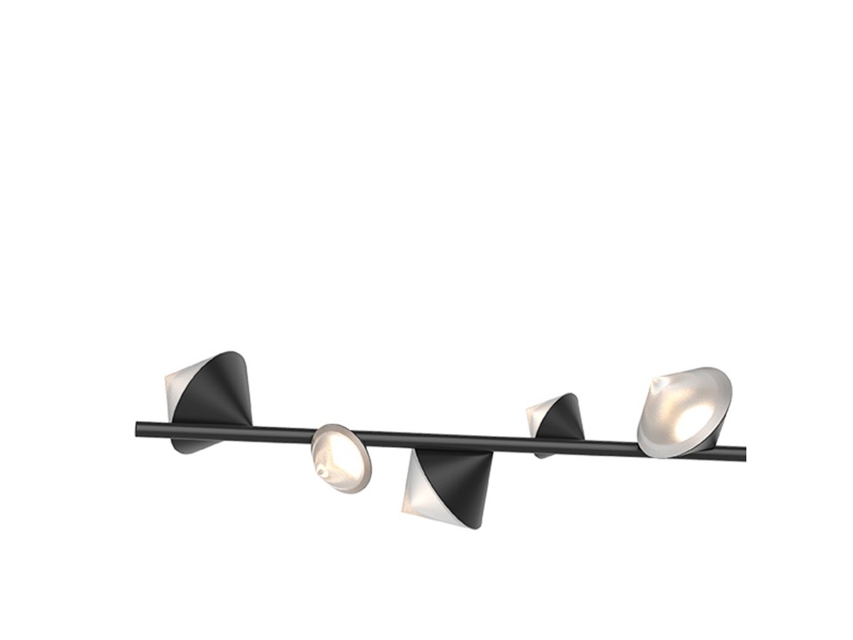 Lampa wisząca CONE LED czarna 130 cm Step Into Design