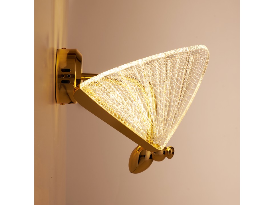 Lampa ścienna BEE LED złota 22 cm Step Into Design