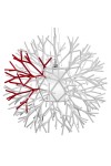 Lampa wisząca CORAL REEF biało czerwona 62 cm Step Into Design