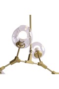 Lampa wisząca MODERN ORCHID-6 złoto transparentna 130 cm Step Into Design