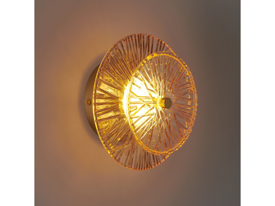 Lampa ścienna LUXIO LED bursztynowa 20 cm Step Into Design