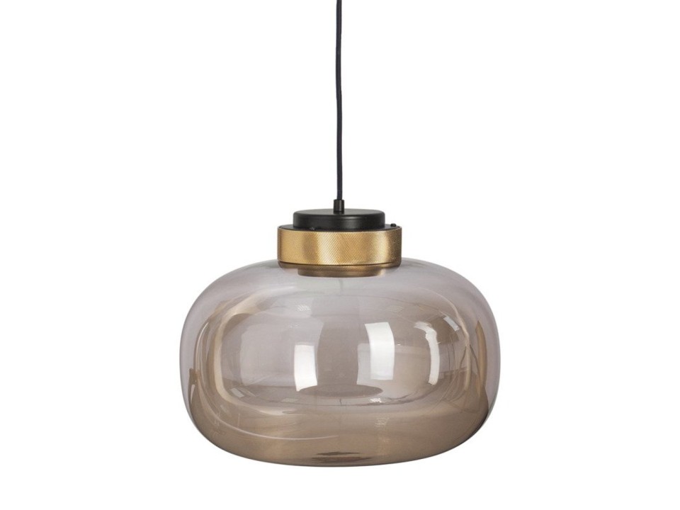 Lampa wisząca BOOM LED bursztynowo złota 35 cm Step Into Design