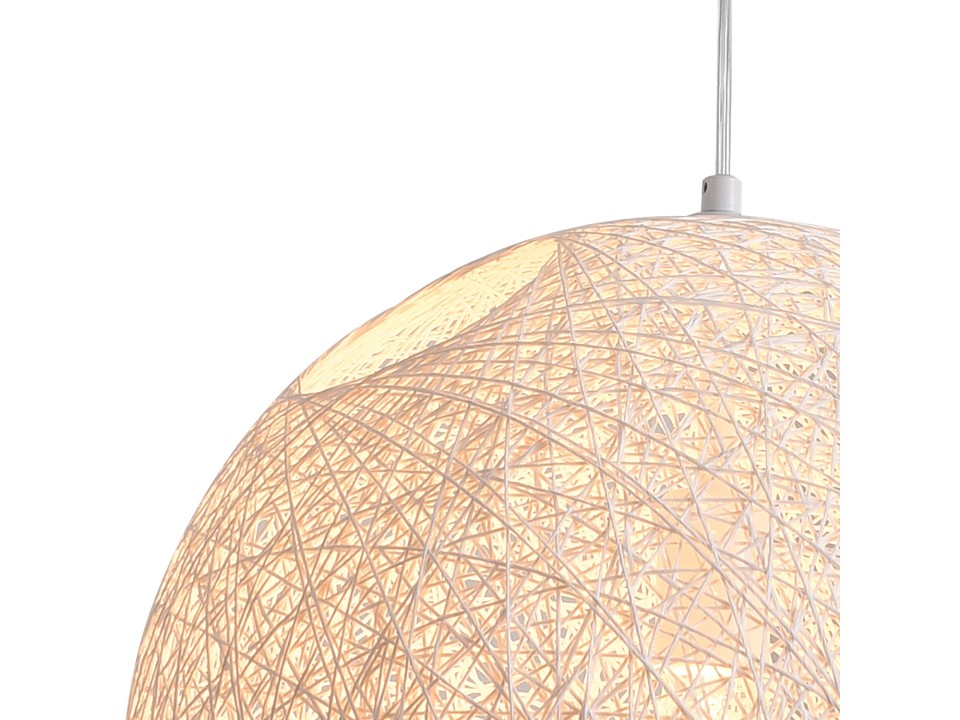 Lampa wisząca CORDA biała 40 cm Step Into Design